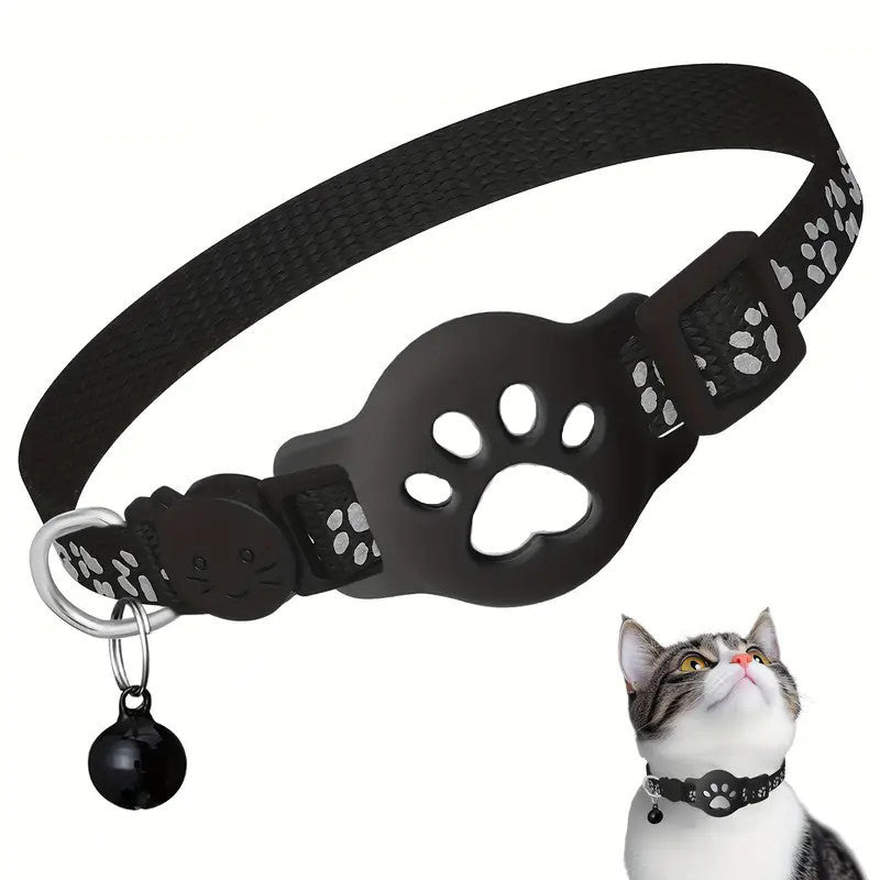 Creative Cartoon Printed Pet Cat Locator Collar